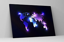 Obraz Štýlová mapa sveta 1554